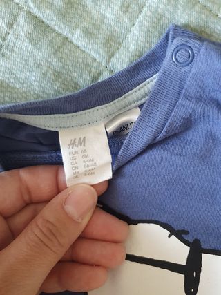 set di un completo h&m e una salopette prenatal