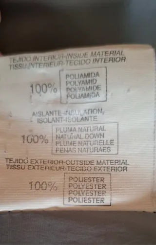 Chaqueta plumas vintage mujer