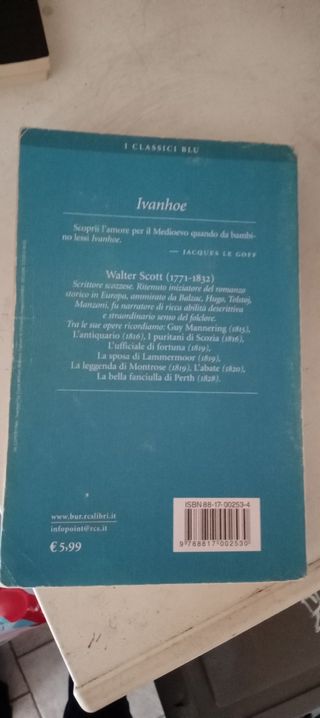Libro "Ivanhoe" di Walter Scott