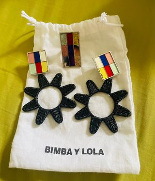 Conjunto pendientes y anillo Bimba y Lola