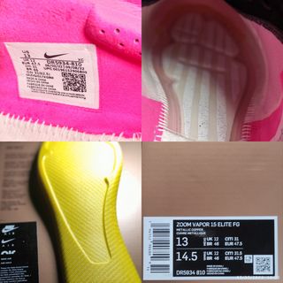 Nike MERCURIAL ZOOM VAPOR 15 (T 47.5) ÉLITE FG/MG