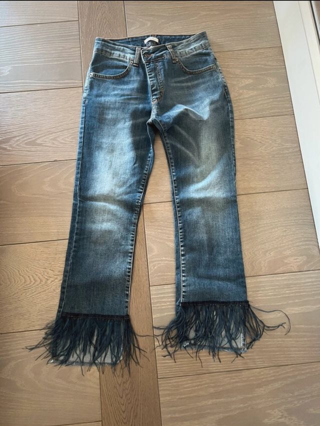 Pantalón vaquero crops de motel 