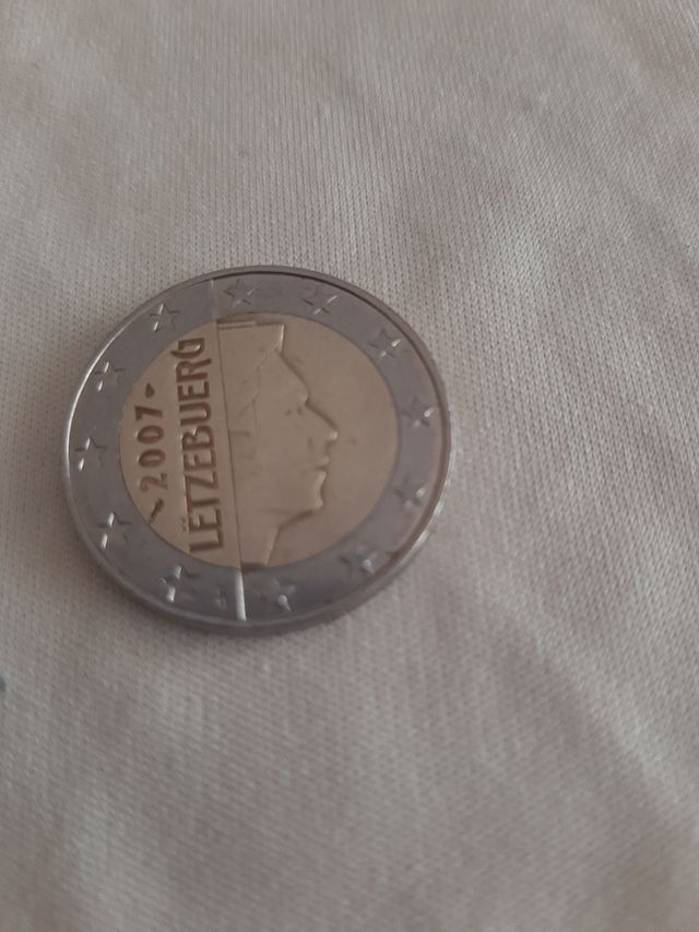 moneda 2 euros Luxemburgo año 2007.