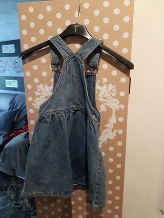 peto vaqero de niña