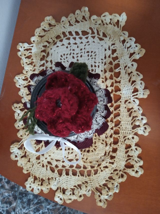 Frasco decorado. Día de la madre