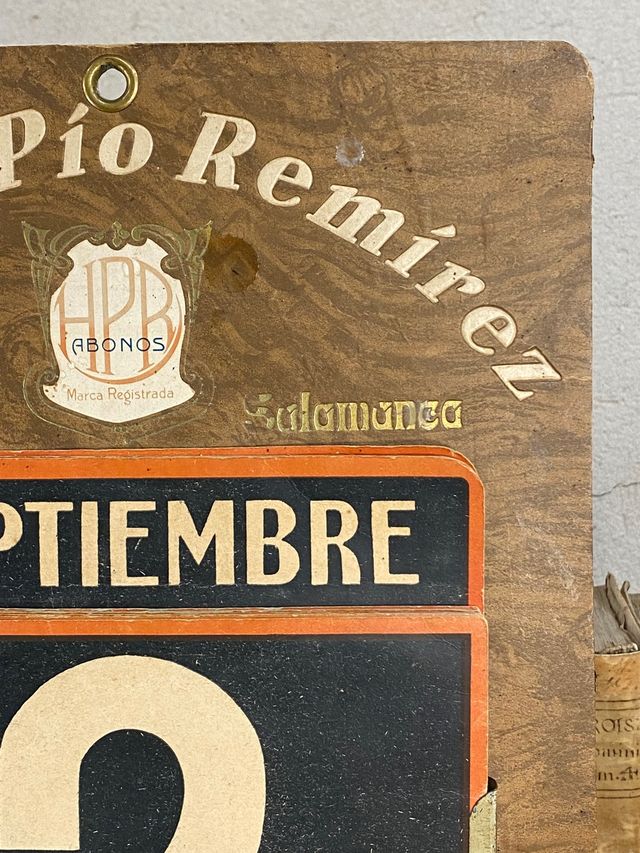 Calendario de publicidad antigua de Salamanca