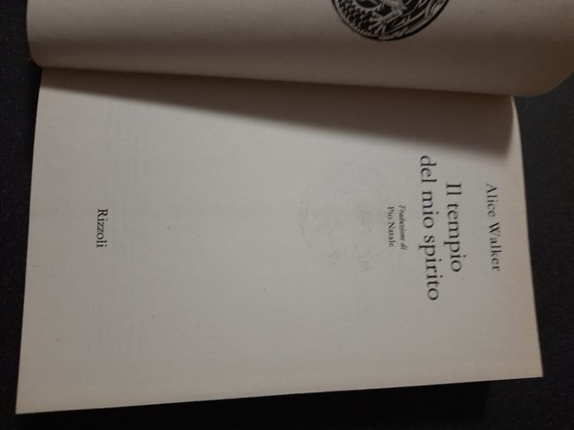 Libro Il Tempio Del Mio Spirito - Alice Walker