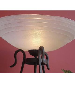 LÁMPARA PIE DE SALON DE FORJA