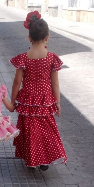 Traje flamenca niña 7-8 años