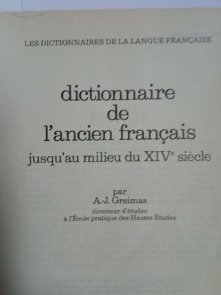 Diccionario del francés antiguo