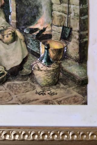 Antiguo Cuadro Relieve