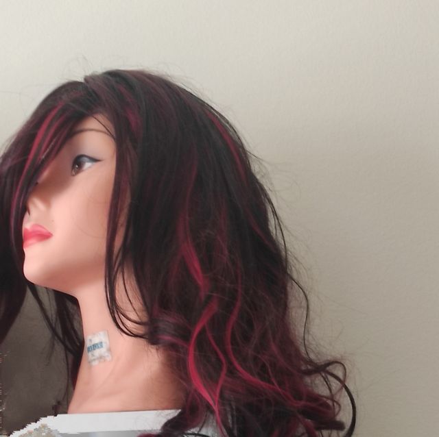 Peluca borgoña larga