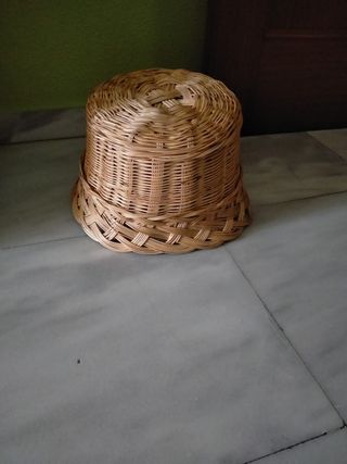 Cesta redonda mimbre