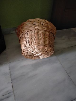 Cesta redonda mimbre