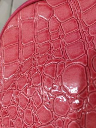 Neceser estampado serpiente rosa