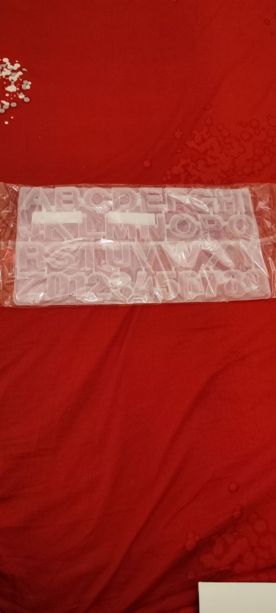 molde silicona. letras abecedario.nuevo