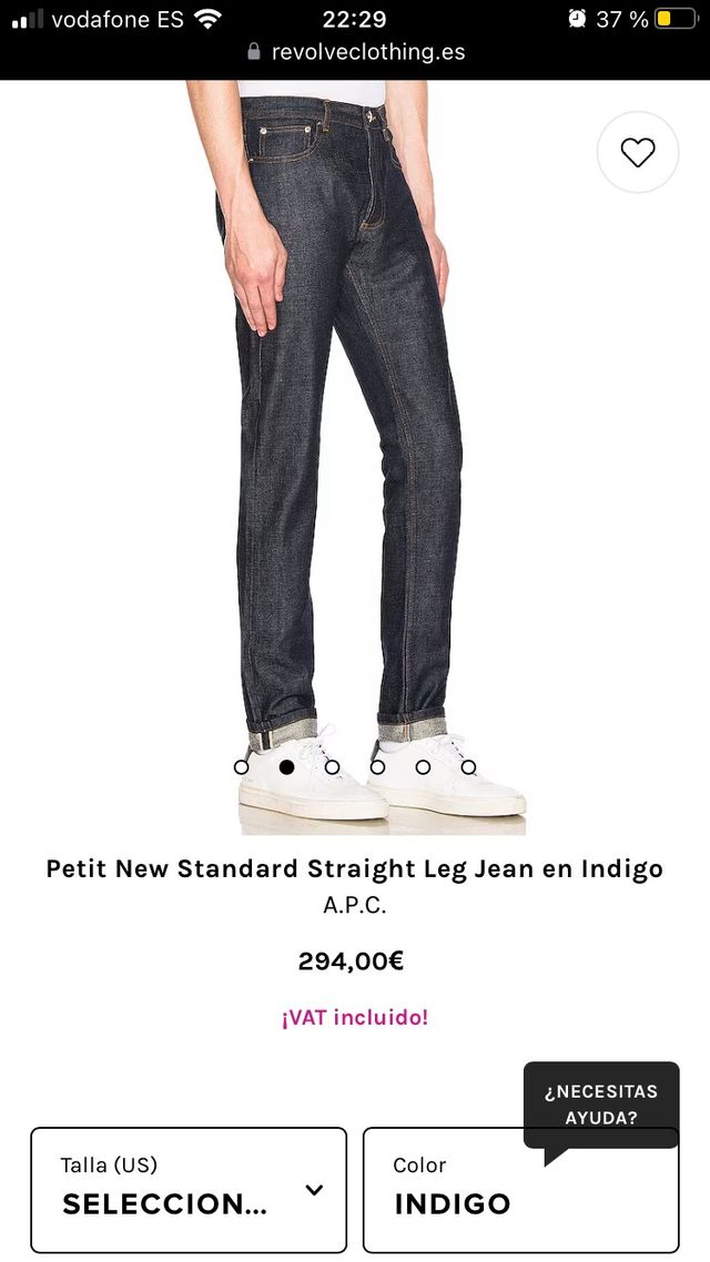 A.P.C. Vaquero hombre/ NUEVO / recto talla 29