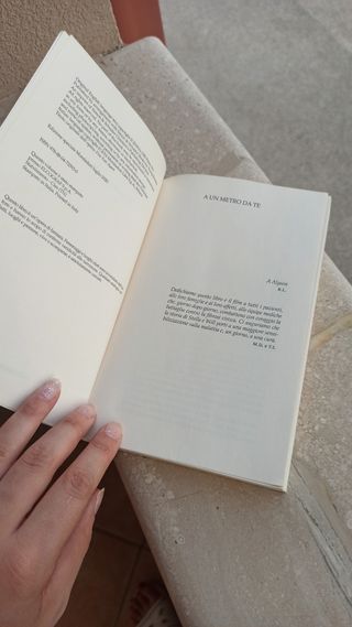 Libro A un metro da te