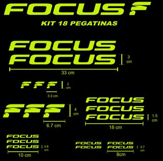 PEGATINAS BICICLETA FOCUS