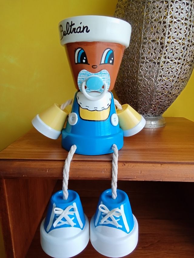 Regalo perfecto, macetero hecho a mano