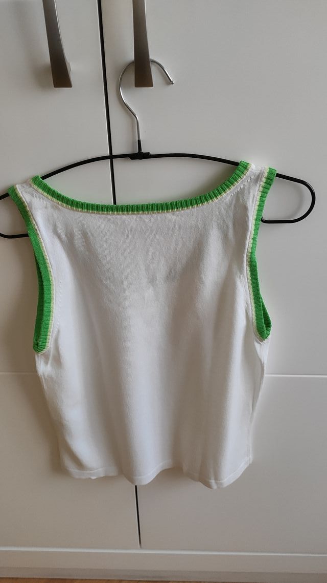 Conjunto de chaqueta y top de punto mujer