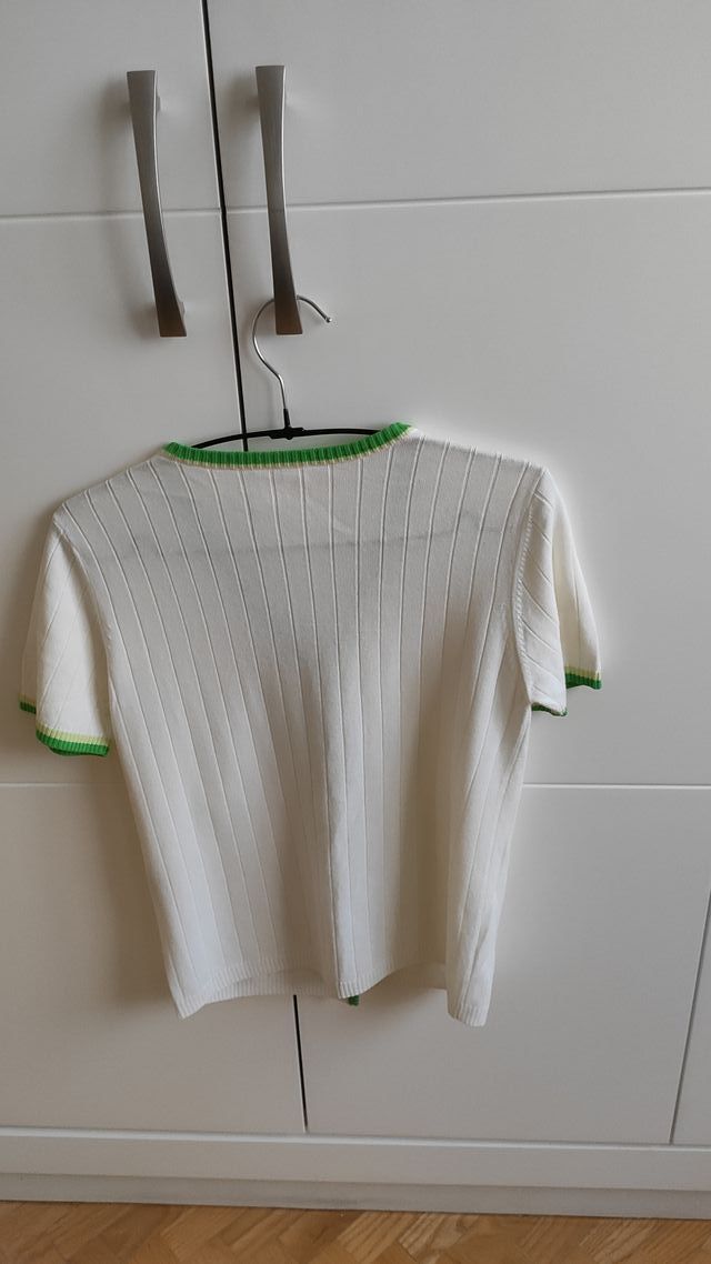 Conjunto de chaqueta y top de punto mujer