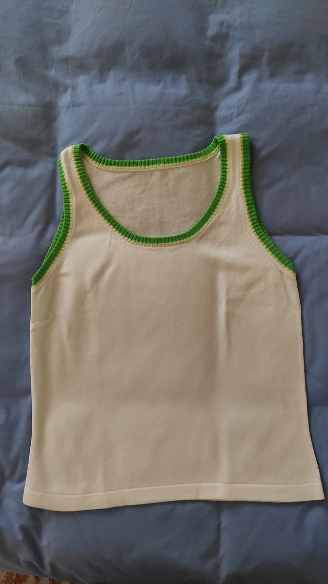 Conjunto de chaqueta y top de punto mujer