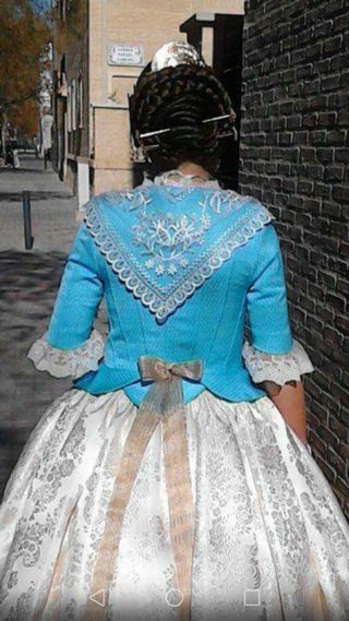 corpiño fallera sin manteletas niña 7-8años
