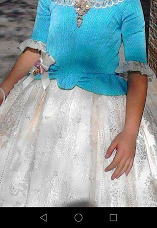 corpiño fallera sin manteletas niña 7-8años
