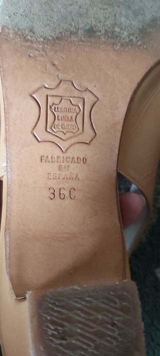 Sandalias elegantes piel 36.5