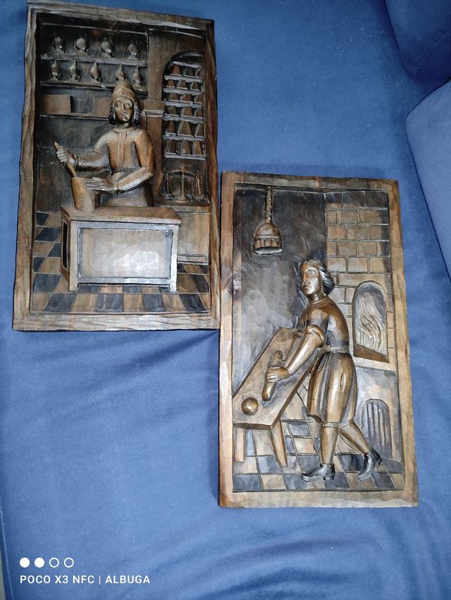 Cuadros talla de madera