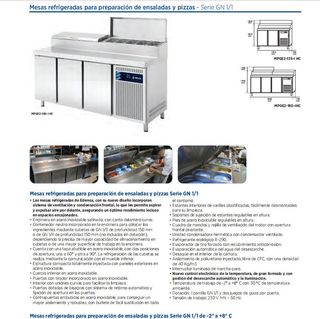 Mesa fría 2 puertas 150CM EDENOX