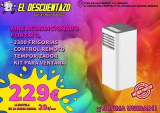 AIRE ACONDICIONADO PORTATIL 2300 FRIGORIAS