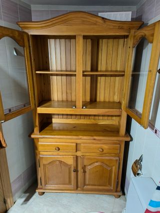 mueble vitrina rústico