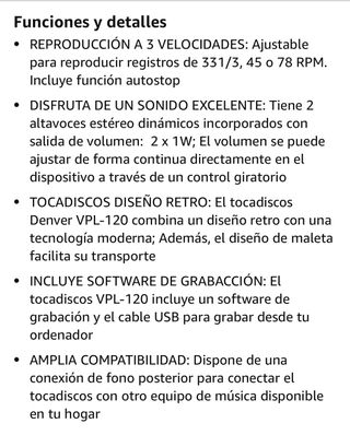 Tocadiscos nuevo sin estrenar 