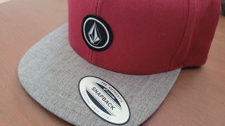 volcom cappello snapback uomo donna unisex red