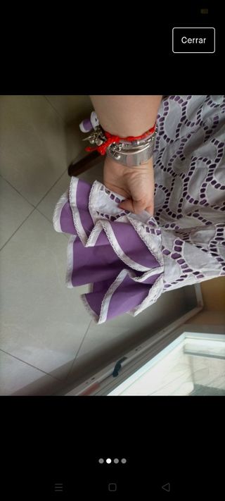 Camisa de flamenca de mujer.