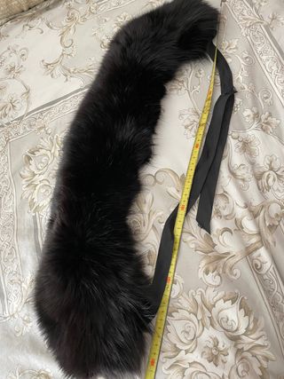 Precioso cuello de zorro negro 
