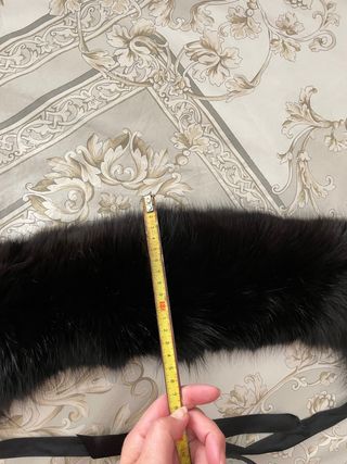 Precioso cuello de zorro negro 