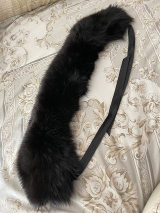 Precioso cuello de zorro negro 