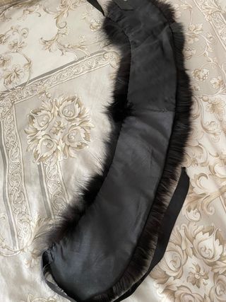Precioso cuello de zorro negro 
