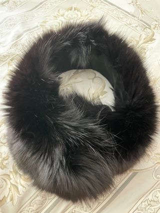 Precioso cuello de zorro negro 