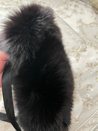 Precioso cuello de zorro negro 