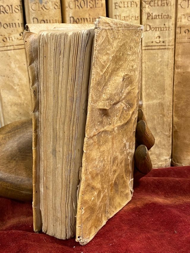 Libro antiguo pergamino. Elementos retórica, 1781