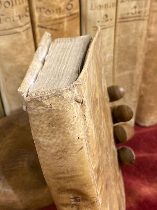 Libro antiguo pergamino. Elementos retórica, 1781