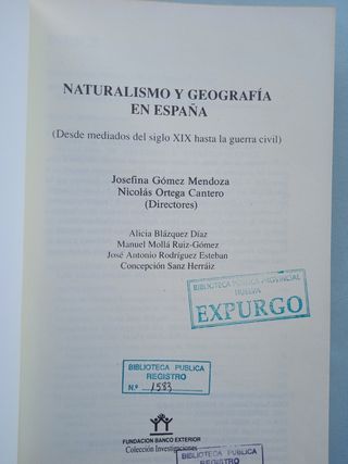 Naturalismo y Geografía en España