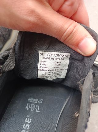 Converse negras lentejuelas 