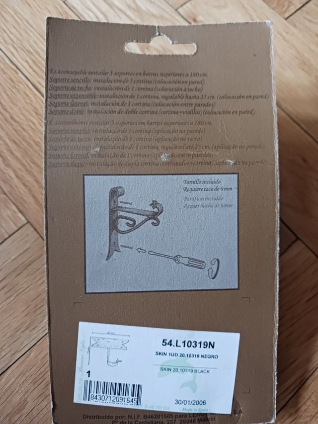 2 soportes nuevos de cortinas para techo