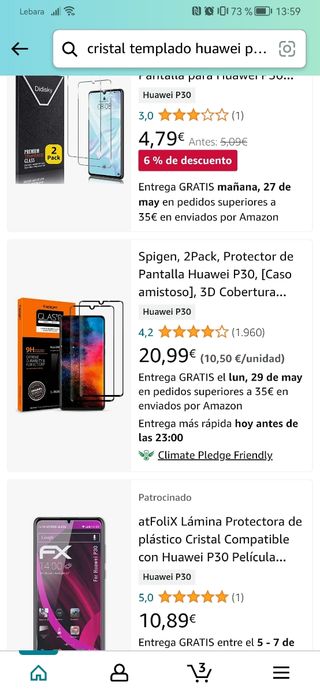 PROTECTOR DE PANTALLA HUAWEI P30