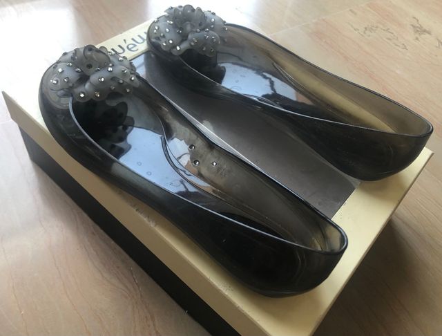 Ballerine in pvc con Swarovski 